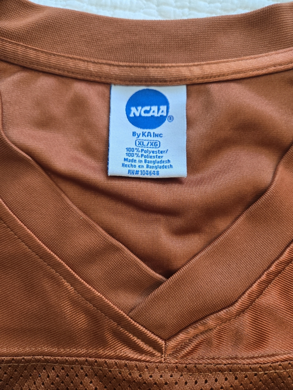 NCAA Texas Longhorn Jersey Number 12 Men's XL - Picture 4 of 7